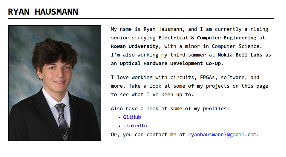 My Personal Website